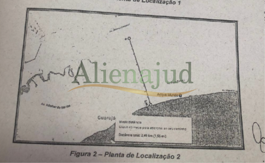 DIREITOS - Terreno c/ área de 34.761,85m² situado em Vicente de Carvalho