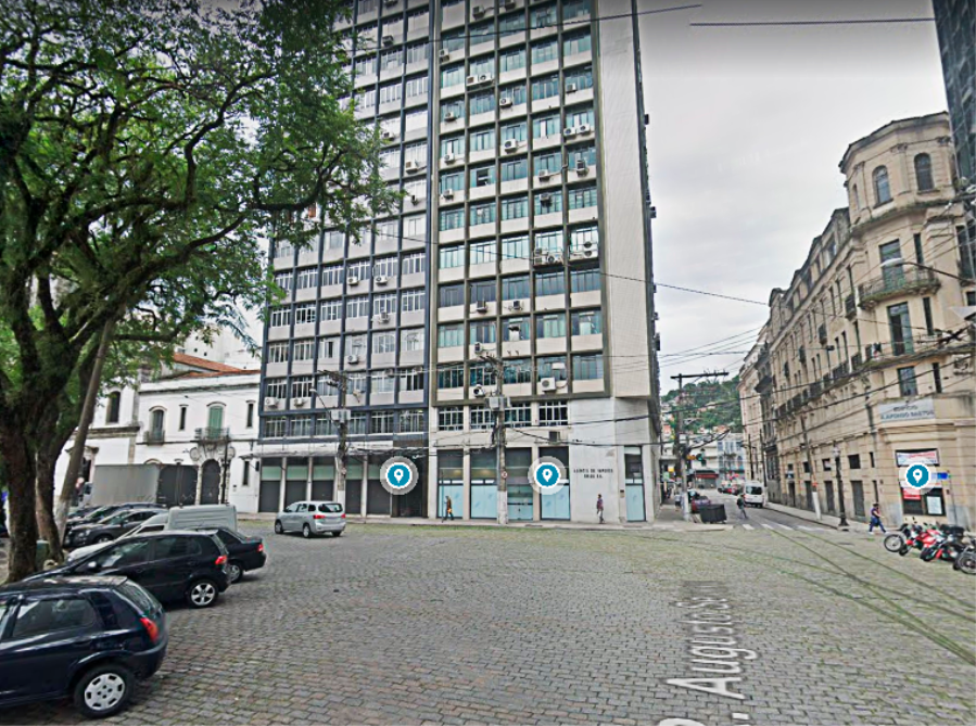 SANTOS- CONJUNTO COMERCIAL- SALÃO- LAVATÓRIO E WC-72m² ÚTEIS