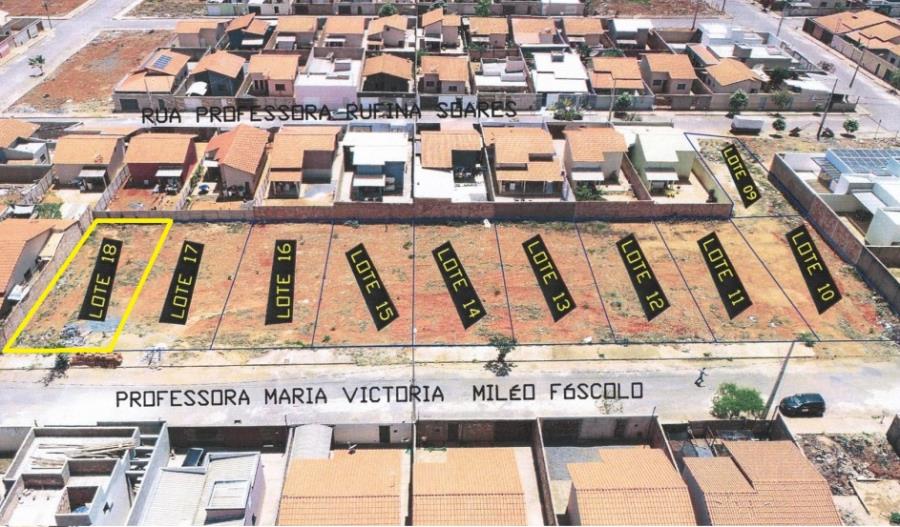 IMÓVEL URBANO: Área Institucional. Um lote de terreno de nº 290, Quadra 46, setor 16, medindo 250,00m², situado em Pompéu/MG, bairro Morada do Sol, na Rua Professora Maria Victória Miléo Fóscol, NO ESTADO EM QUE SE ENCONTRA. - Pompéu/MG