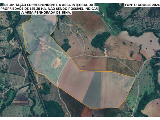 Fazenda c/ 145,2 hectares - Goiandira/GO