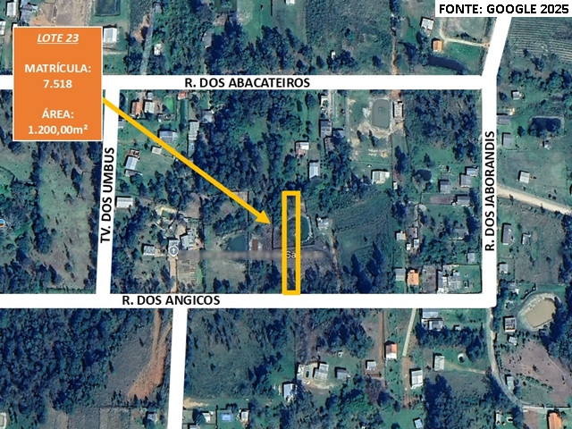 Terreno c/ 1.200m² - L.23L-Q.31 - Lot. Rural Eldorado