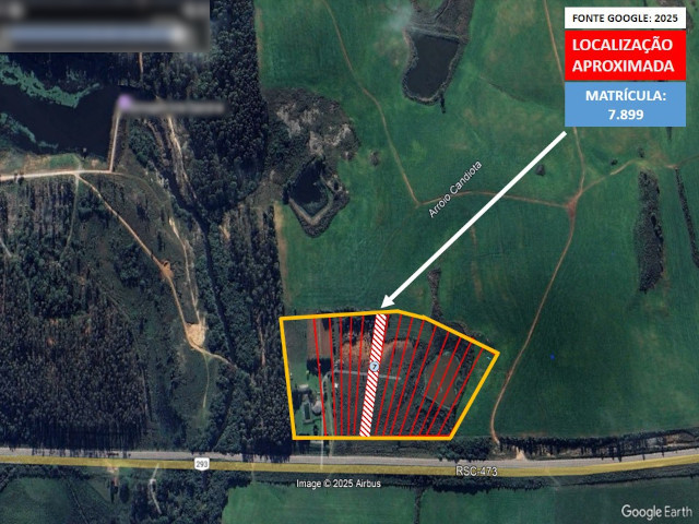 Terreno c/ 4.943,37m² - Lote 07 - Estrada Federal BR 293
