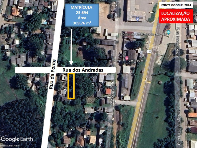 Terreno c/ aprox. 309,76m² - Rua dos Andradas - Vila Militar