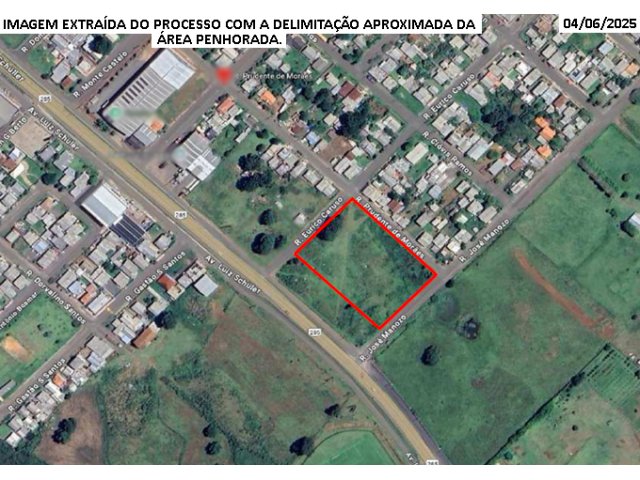 Fração ideal de 175m² - Terreno c/ 7.000m² - Vacaria/RS
