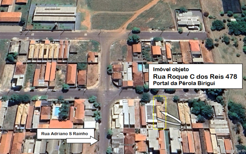 DIREITOS DA PARTE IDEAL DE 50% DE CASA COM 65,02 m² ÁREA CONSTRUÍDA E 127 m² DE TERRENO EM BIRIGUI/SP