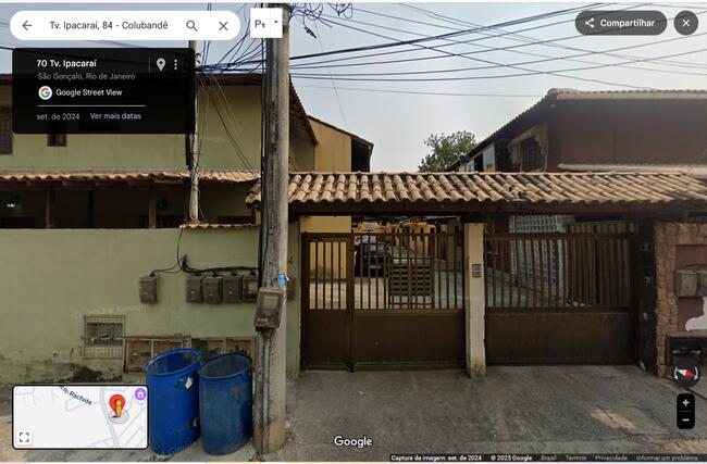 CASA DUPLEX - em SÃO GONÇALO-RJ - Rua Ipacaraí, nº 84, Cs. 02, Colubandê