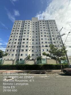 Apto - Área priv.: 42,37 m²Com 2 qt, 1 Banh., 1 Vaga Gar. - Loc.: RUA DOS ROUXINOIS, N. 409, Apto. 1206, TR 01 QD 34 LT 01 B VG 106, MORADA DE LARANJEIRAS, COND RES SPAZIO VILA DE REGENCIA - SERRA/ES - CEP: 29166650 - Matr.: 102408 - Of.: 1
