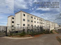 Apto - Área priv.: 42,05 m²Com 2 qt, 1 Banh., 1 Vaga Gar. - Loc.: RUA FLORES DA ESPATODIA, N. SN, Apto. 201, BL 28, RES FLORES DO CERRADO, ESTACAO DAS FONTES I - GOIANIA/GO - CEP: 74481864 - IPTU: 43617407050446 - Matr.: 156855 - Of.: 2
