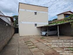 Apto - Área priv.: 50,9 m²Com 2 qt, 1 Banh., 1 Vaga Gar. - Loc.: RUA DAS PAINEIRAS, N. 65, Apto. 04, MORADA DOS ANGICOS - PEDRO LEOPOLDO/MG - CEP: 33252672 - IPTU: LA004001630003700004 - Matr.: 34462 - Of.: 1