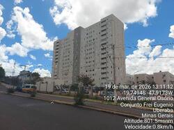 Apartamento - Área: 45,77 m² - 2 quarto(s), 2 banheiro(s), 1 vaga(s) - RUA GENERAL OSORIO, nº 935, Ap. 1201, TORRE 01 BOX 69, ESTADOS UNIDOS, COND RES LAGO DAS BRISAS - UBERABA/MG - CEP: 38015290- MATRÍCULA: 96515